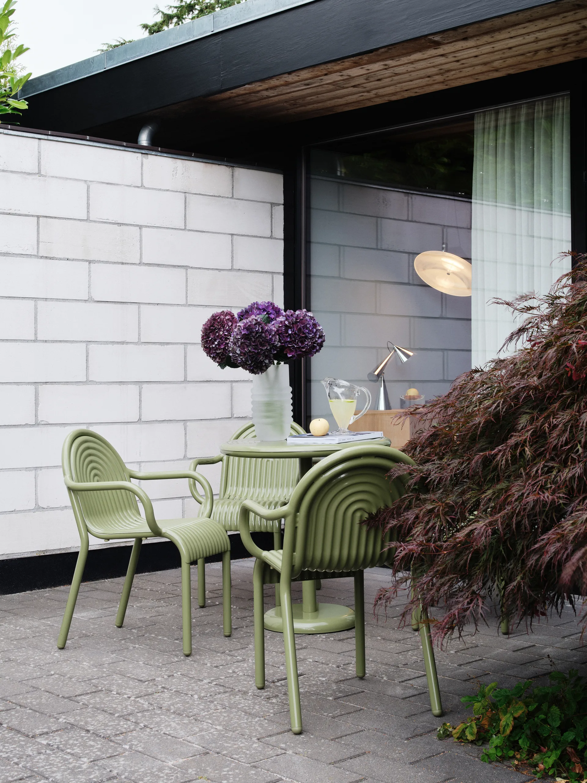 Groove kahvipöytä pyöreä - Moss, Ø70 cm Tom Dixon