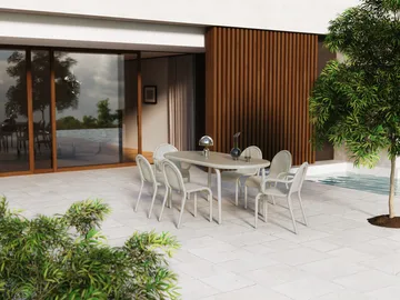 Groove ruokapöytä 86x185 cm - Tasoite - Tom Dixon