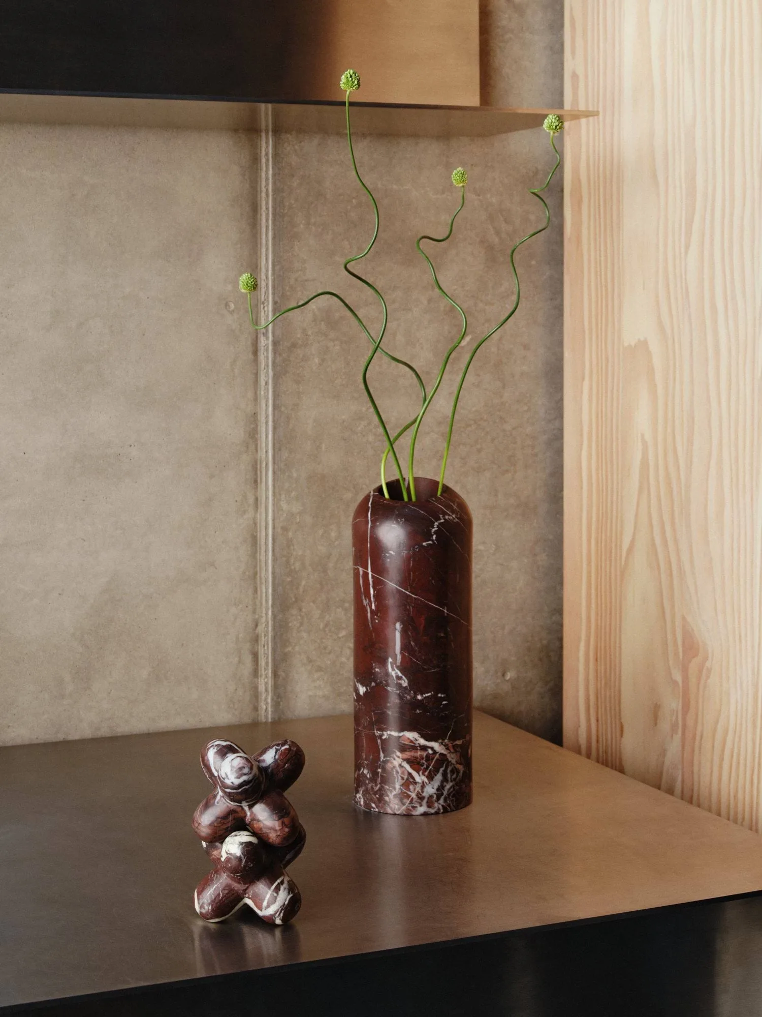 Jack koriste-esine, Flamingo-marmori, 10x8,5 cm Tom Dixon