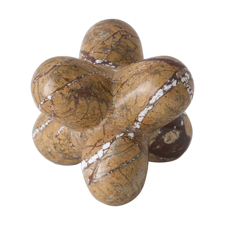Jack koriste-esine - Forest brown marmori, 10x8,5 cm - Tom Dixon