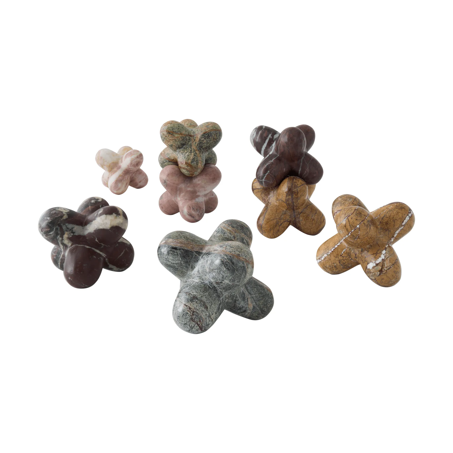 Jack koriste-esine, Forest brown marmori, 10x8,5 cm Tom Dixon