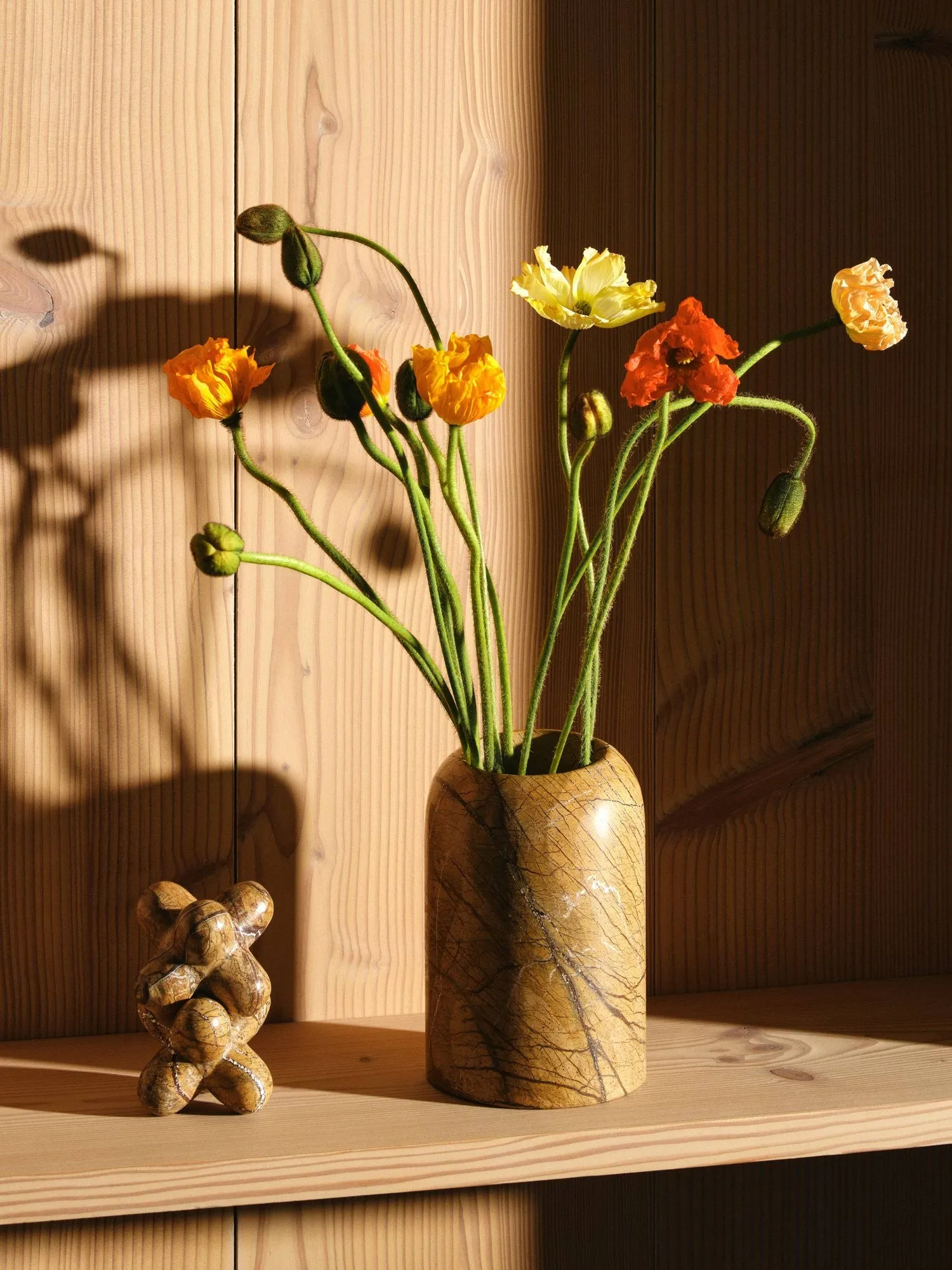 Jack koriste-esine, Forest brown marmori, 10x8,5 cm Tom Dixon