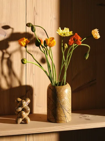 Jack koriste-esine - Forest brown marmori, 10x8,5 cm - Tom Dixon