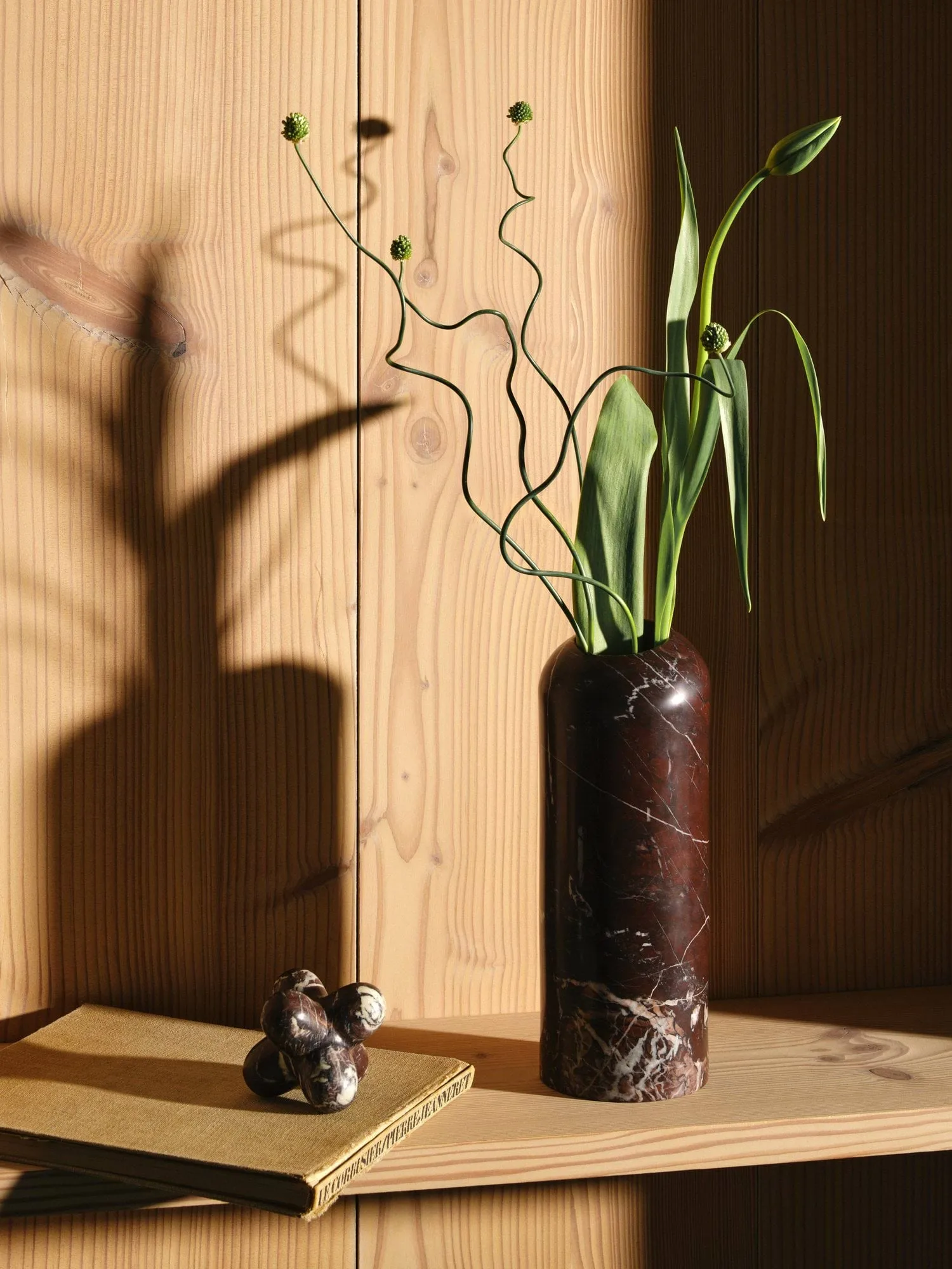 Jack koriste-esine, Forest brown marmori, 10x8,5 cm Tom Dixon