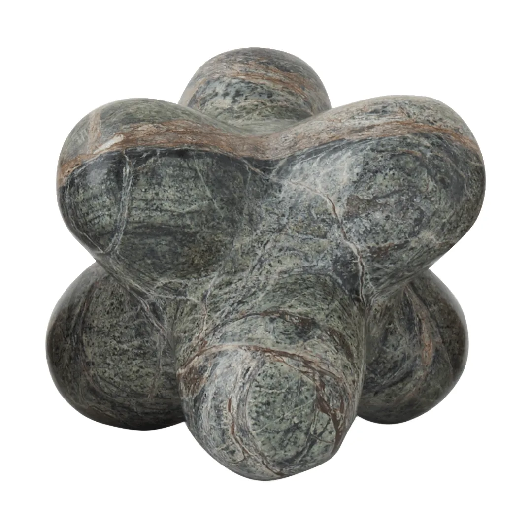 Jack koriste-esine, Forest green -marmori, 10x8,5 cm Tom Dixon