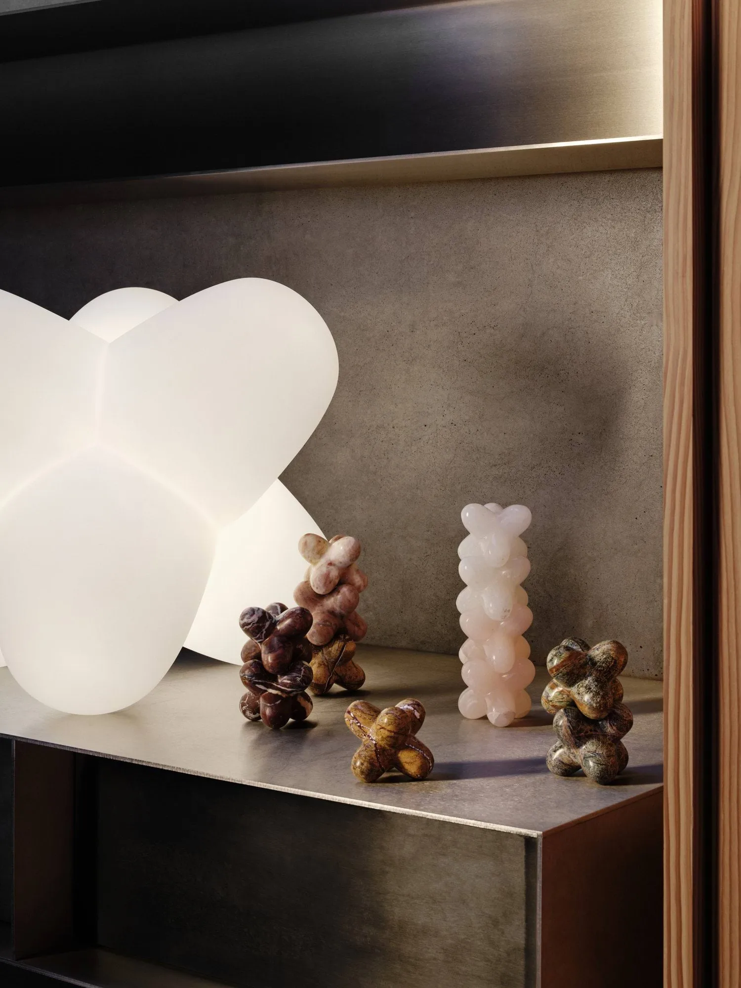 Jack koriste-esine, Pink indian onyx, 10x8,5 cm Tom Dixon