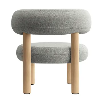 Laiskotuoli Fat - Harjattu luonnonpuu & natural alpine boucle - Tom Dixon
