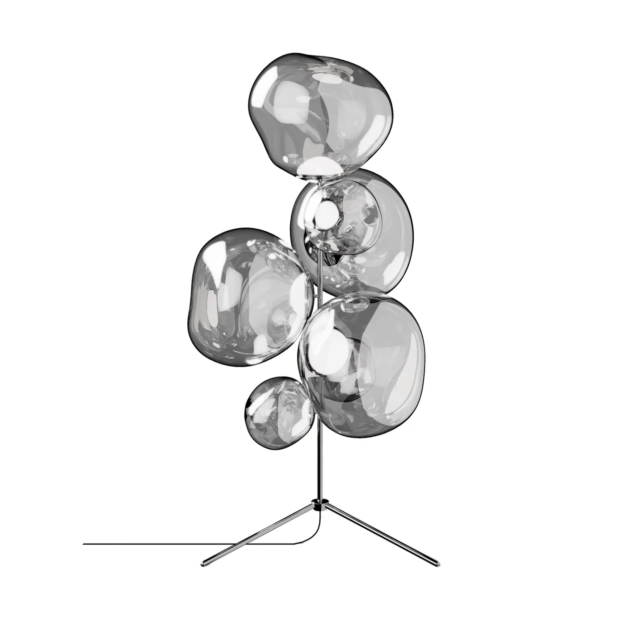 Tom Dixon Melt Chandelier lattiavalaisin LED 175 cm Hopea