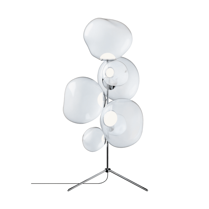 Melt Chandelier lattiavalaisin LED 175 cm - Opal-silver - Tom Dixon