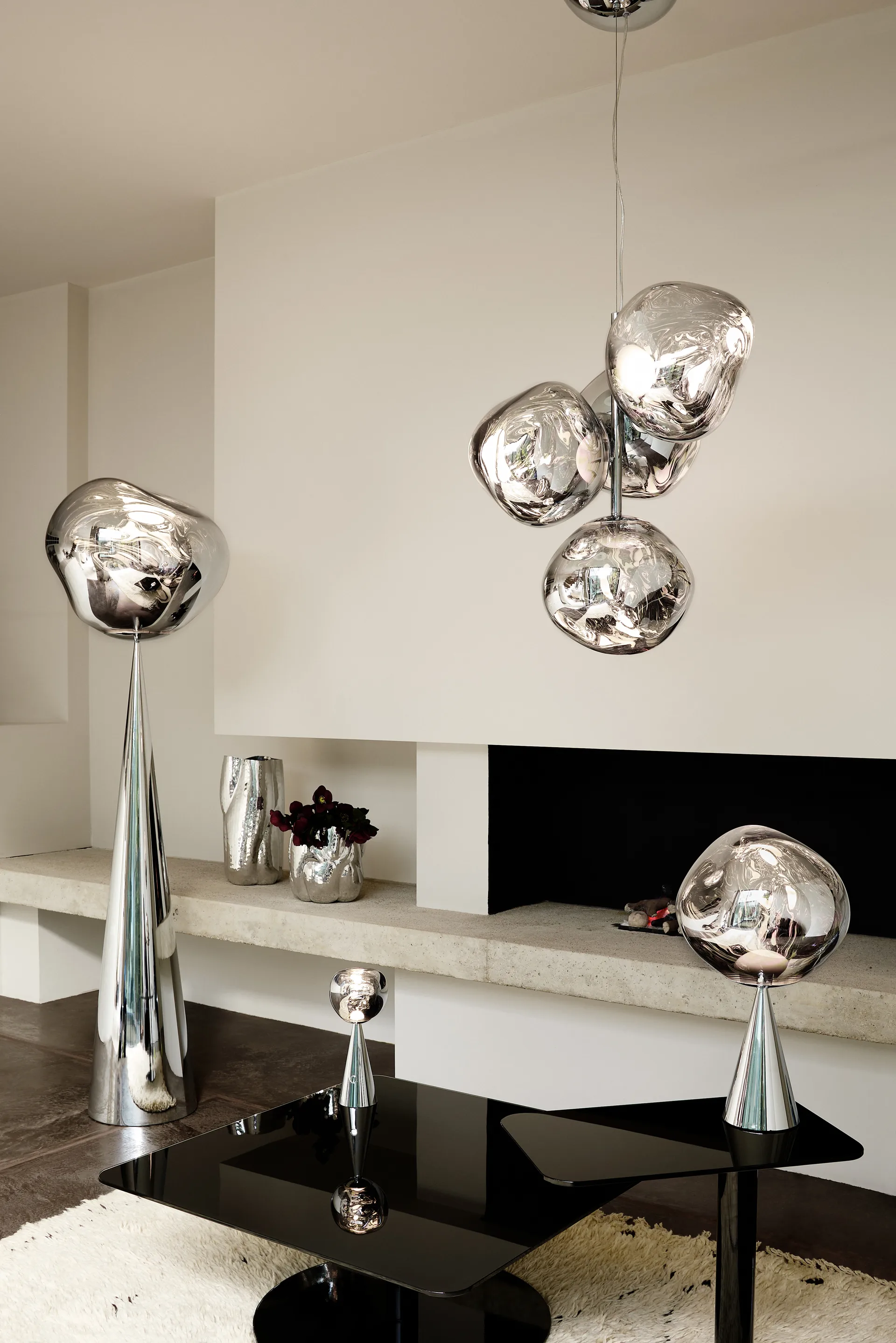 Melt Chandelier mini kattokruunu LED 63,4 cm, Hopea Tom Dixon