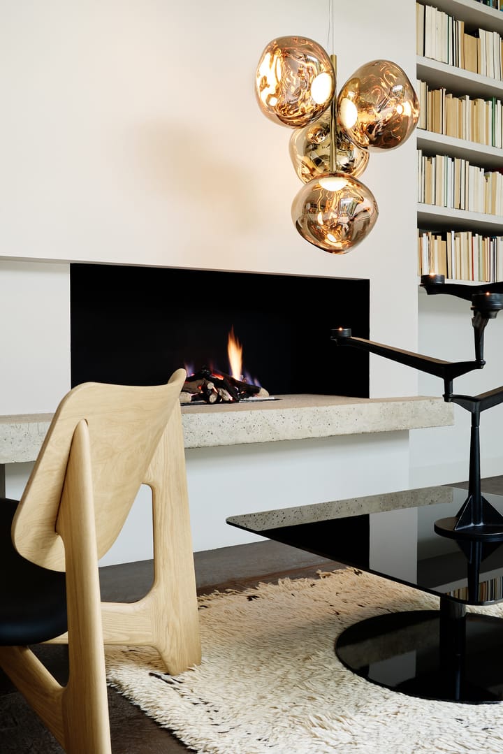 Melt Chandelier mini kattokruunu LED 63,4 cm, Kulta Tom Dixon