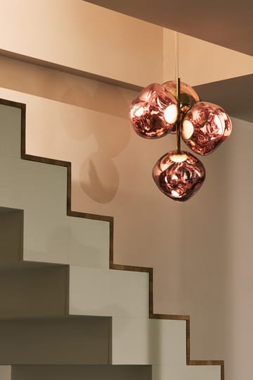 Melt Chandelier mini kattokruunu LED 63,4 cm - Kupari - Tom Dixon