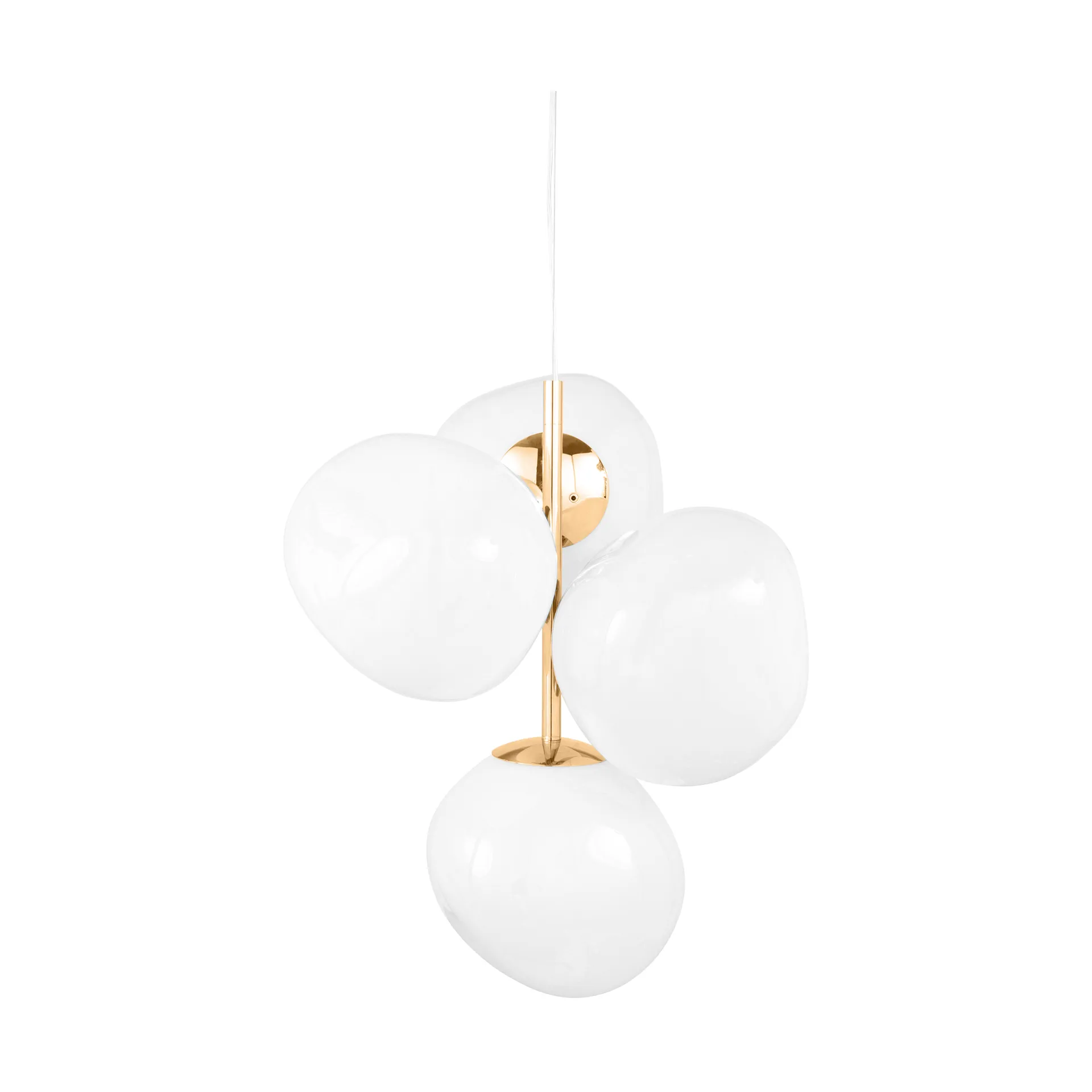 Melt Chandelier mini kattokruunu LED 63,4 cm, Opal-gold Tom Dixon