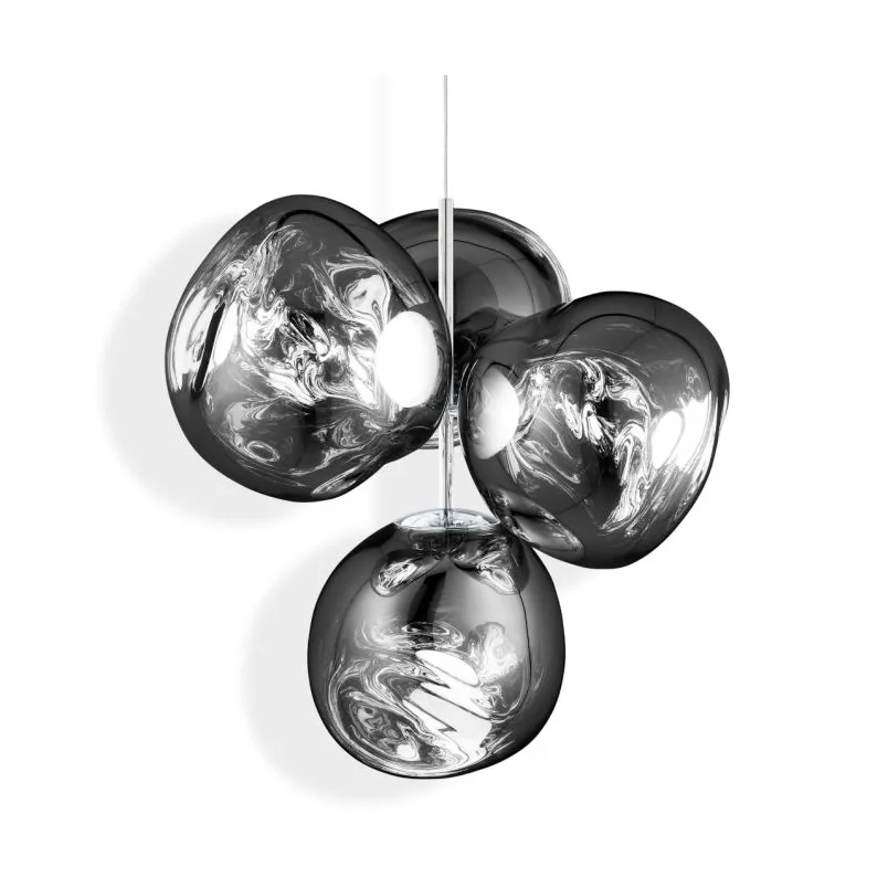 Melt Chandelier pieni kattokruunu LED 103 cm, Hopea Tom Dixon