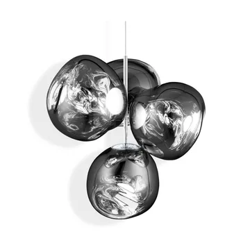 Melt Chandelier pieni kattokruunu LED 103 cm - Hopea - Tom Dixon