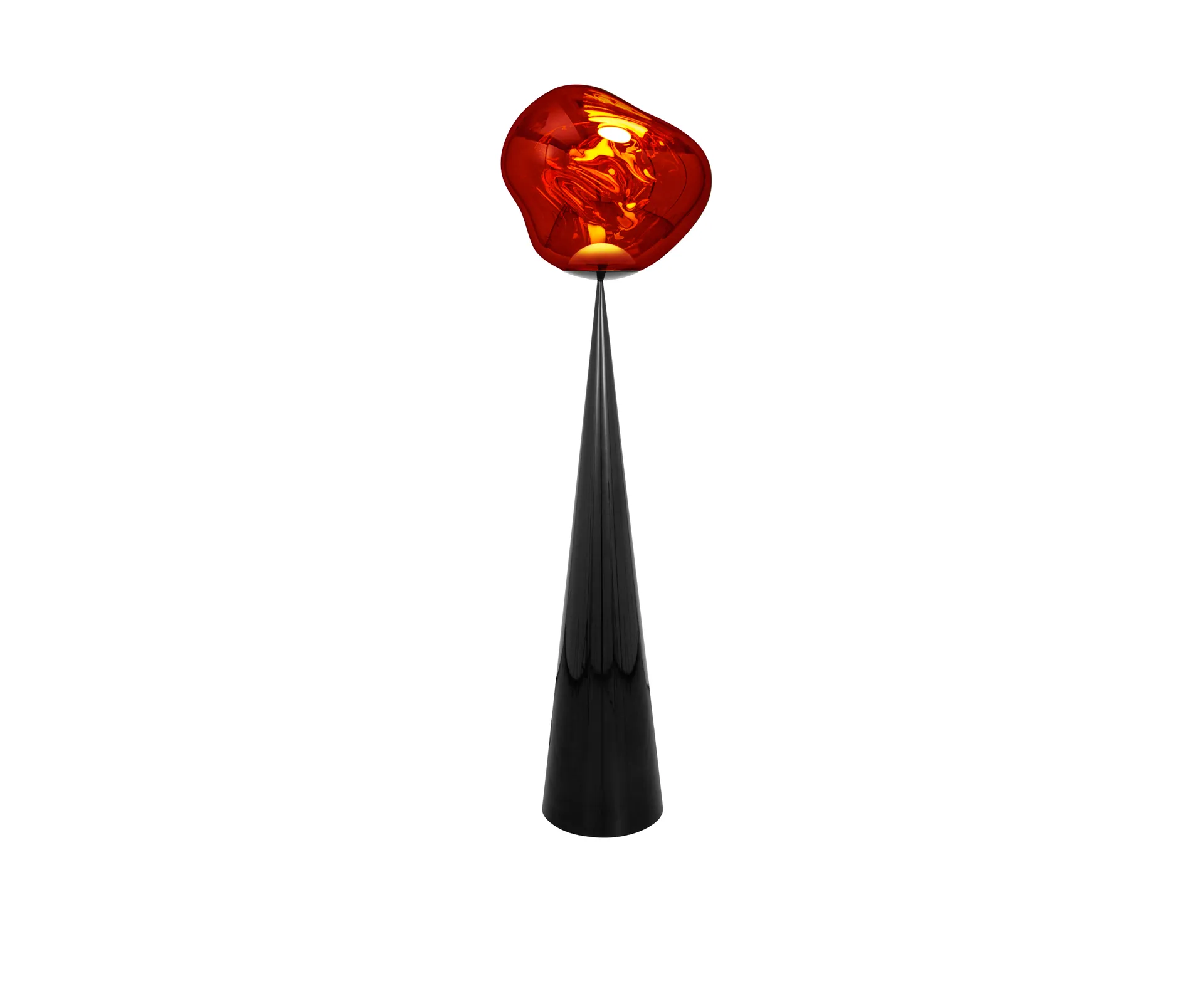 Melt Cone fat lattiavalaisin LED 174,5 cm, Kupari Tom Dixon