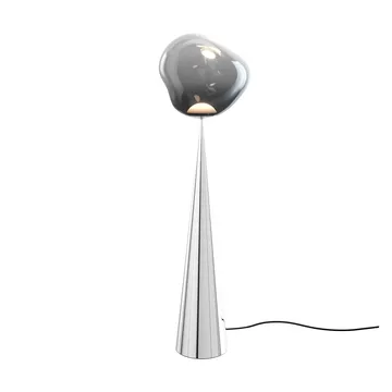 Melt Cone fat lattiavalaisin LED 174,5 cm - Nikkeli-hopeanvärinen - Tom Dixon