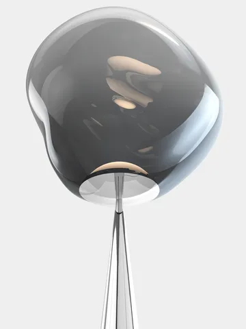 Melt Cone fat lattiavalaisin LED 174,5 cm - Nikkeli-hopeanvärinen - Tom Dixon