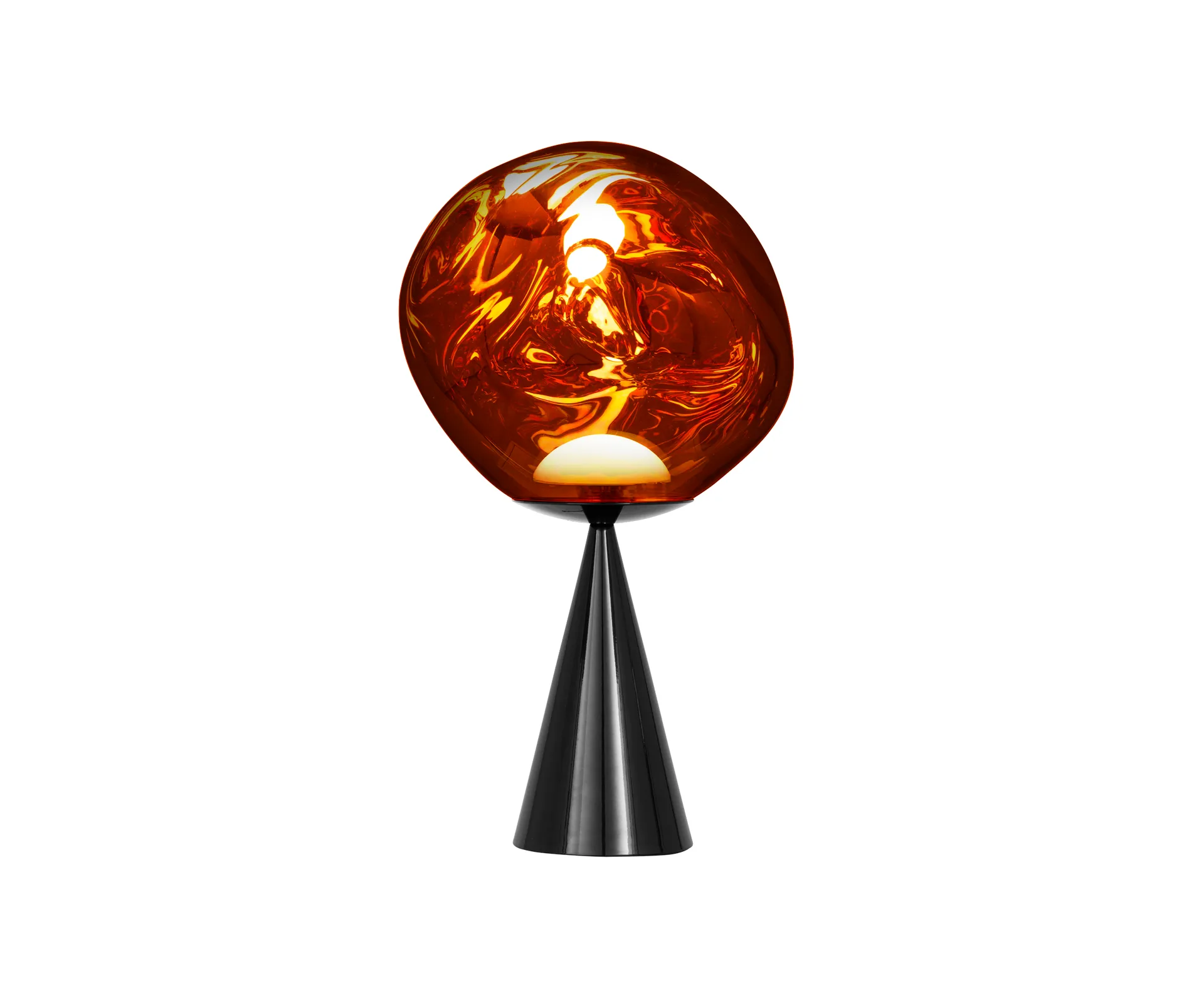 Melt Cone fat pöytävalaisinLED 46,5 cm, Kupari Tom Dixon