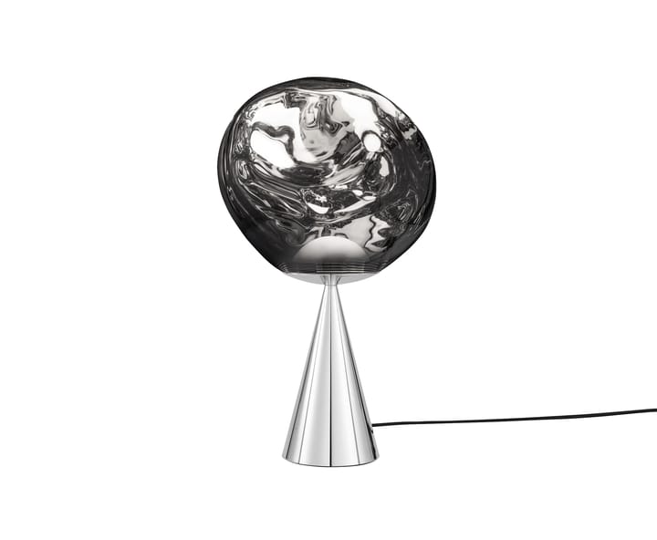 Melt Cone fat pöytävalaisinLED 46,5 cm, Silver-silver Tom Dixon