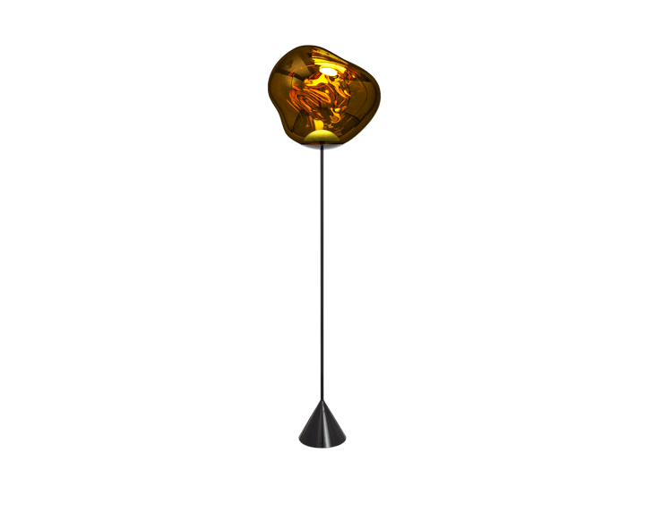 Melt Cone slim lattiavalaisin LED 180 cm, Kulta Tom Dixon