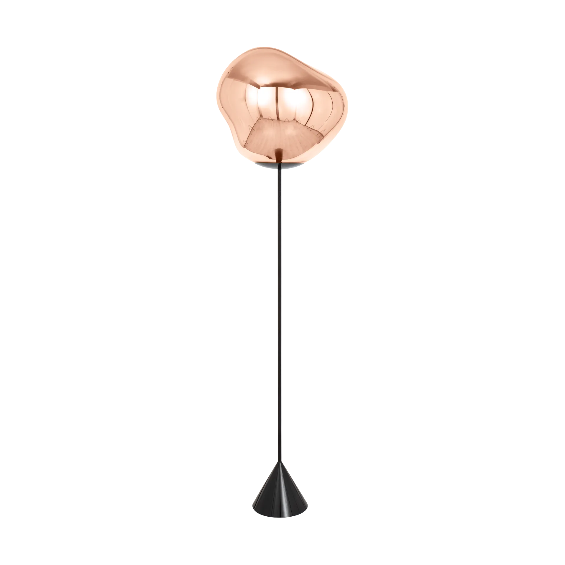 Melt Cone slim lattiavalaisin LED 180 cm, Kupari Tom Dixon