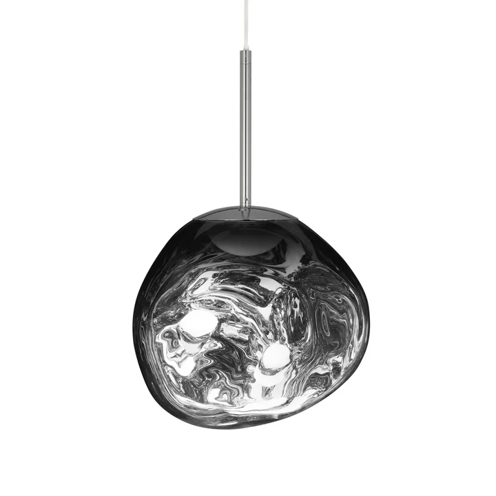 Melt-kattovalaisin LED - Kromi, mini 27x28 cm - Tom Dixon