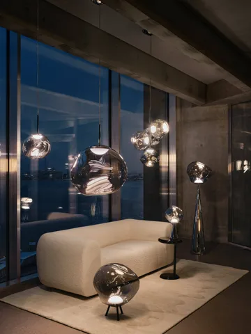 Melt-kattovalaisin LED - Nikkeli - Tom Dixon
