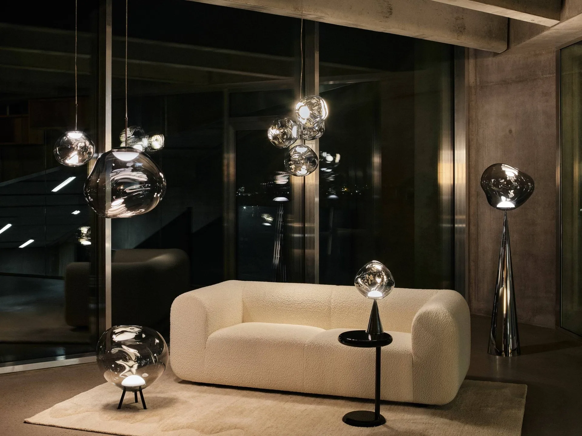Melt-kattovalaisin mini LED, Nikkeli Tom Dixon