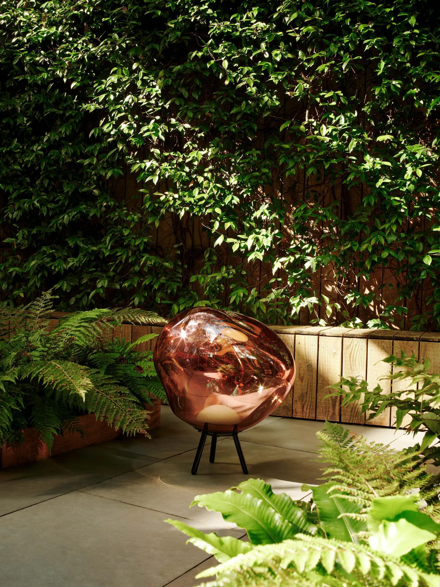 Melt Portable LED Large lattiavalaisin, Kupari Tom Dixon