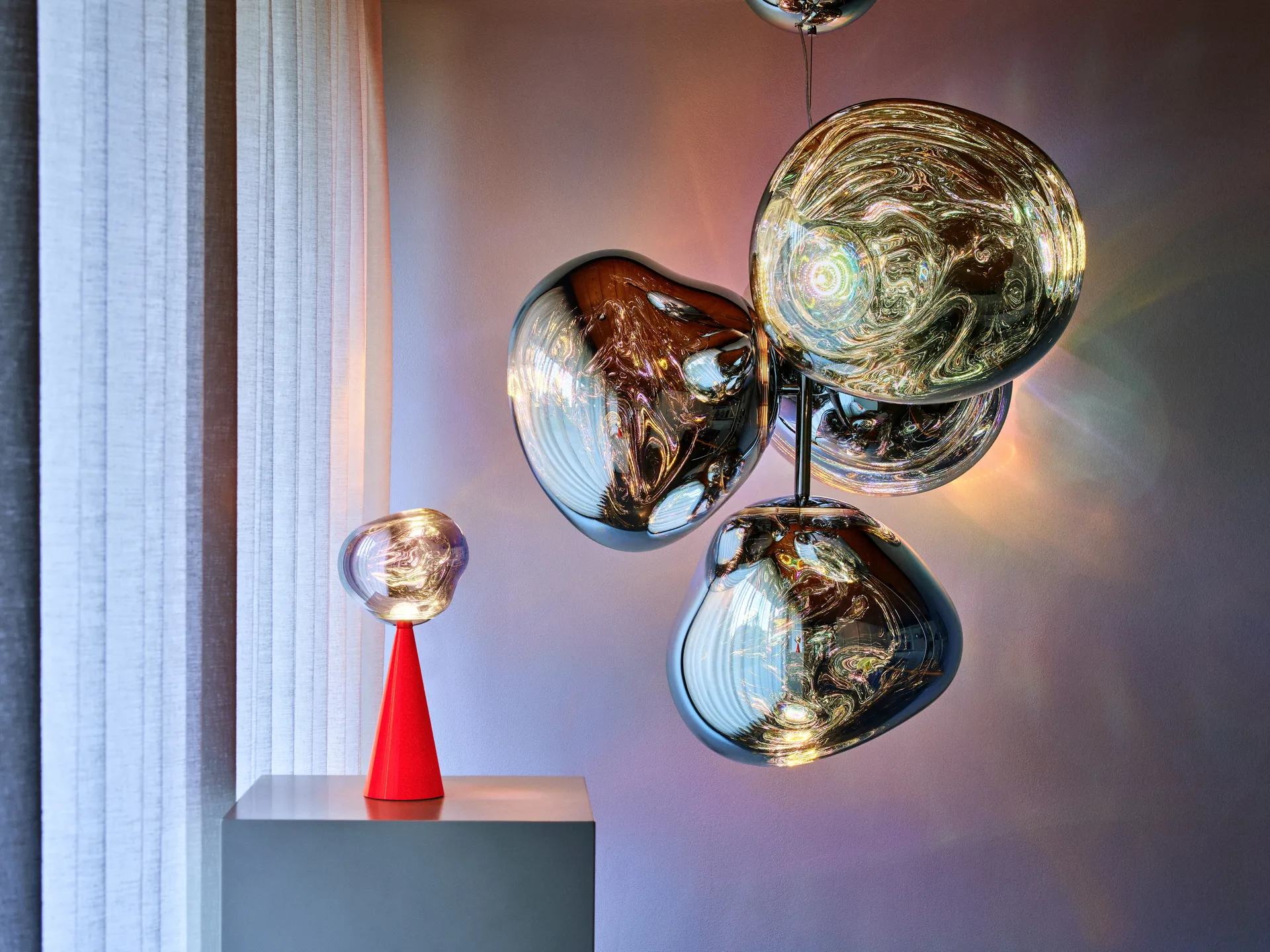 Melt Portable LED -pöytävalaisin 28,5 cm, Fluoro Tom Dixon