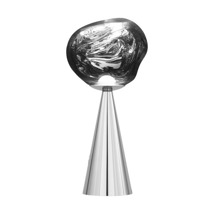 Melt Portable LED -pöytävalaisin 28,5 cm, Hopea Tom Dixon