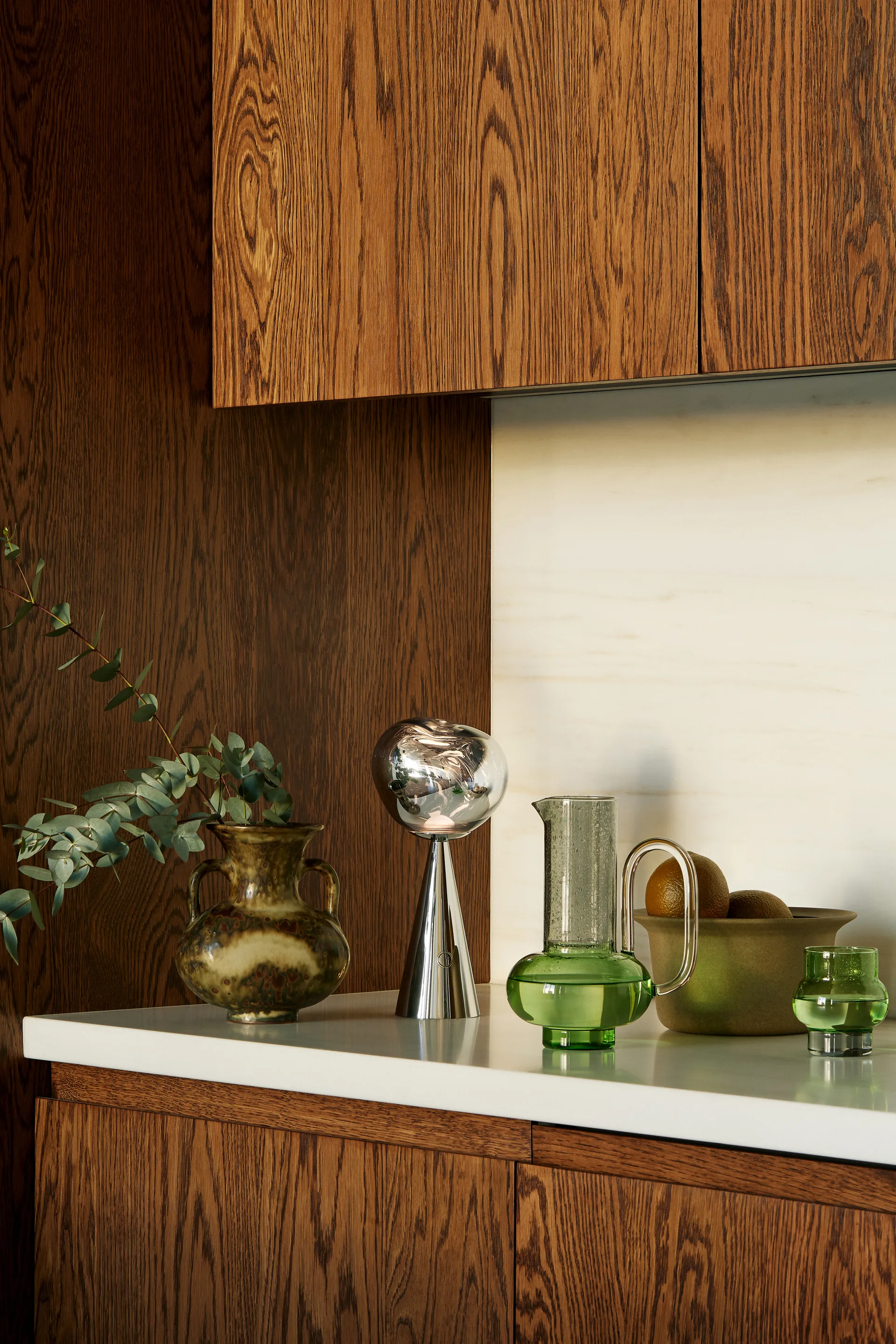 Melt Portable LED -pöytävalaisin 28,5 cm, Hopea Tom Dixon