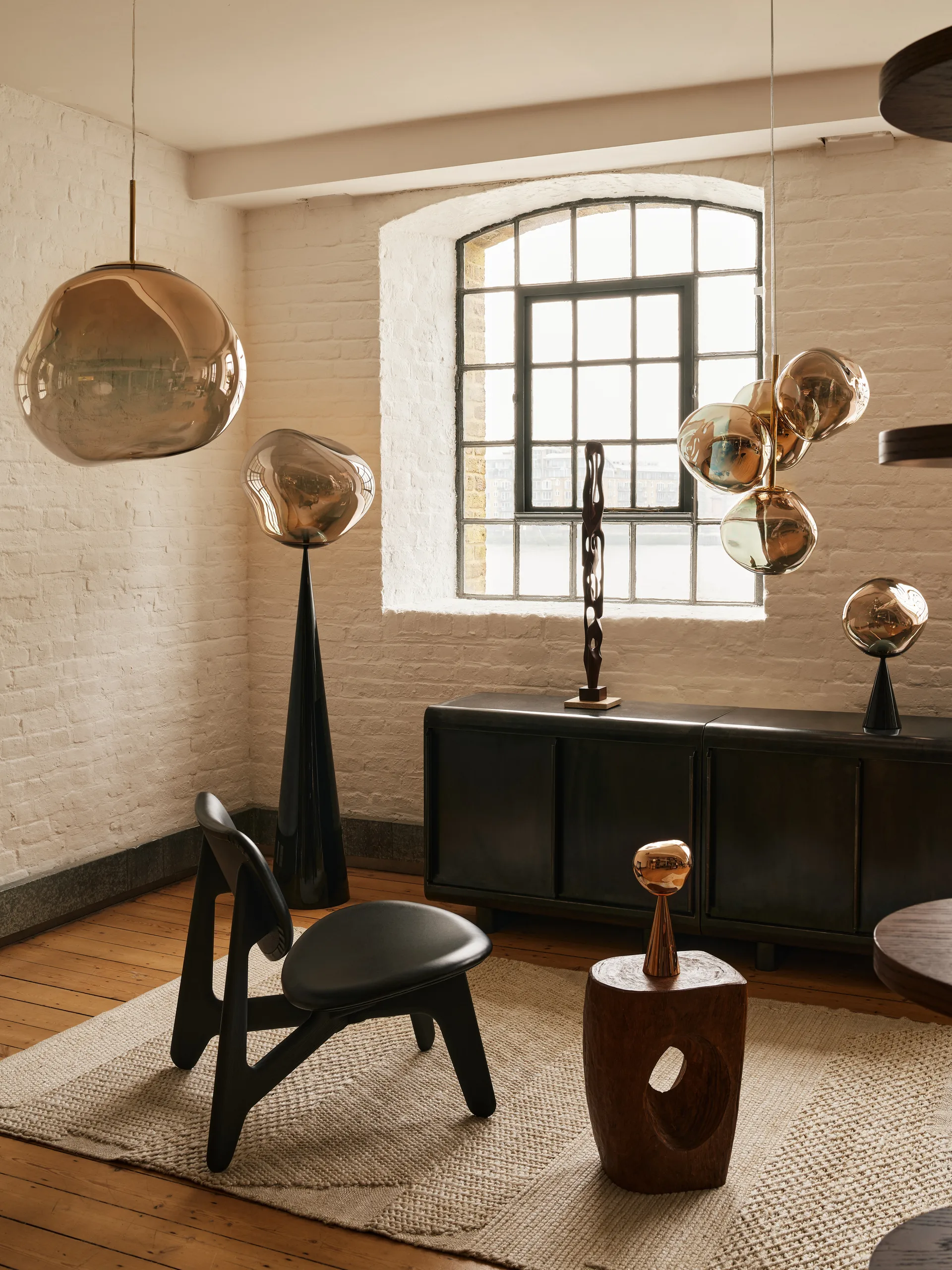 Melt Portable LED -pöytävalaisin 28,5 cm, Pronssi Tom Dixon