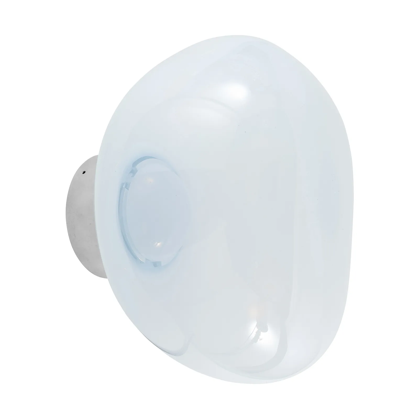 Melt Surface mini seinävalaisin LED 30 cm, Opal-silver Tom Dixon