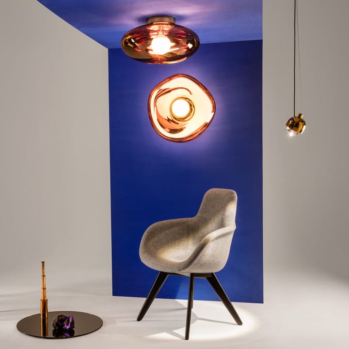 Melt Surface -seinä-/kattovalaisin LED, Kupari Tom Dixon