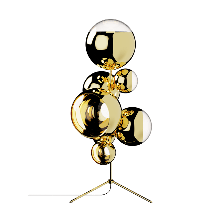 Mirror Ball kattokruunu LED-lattiavalaisin 181 cm - Kulta - Tom Dixon