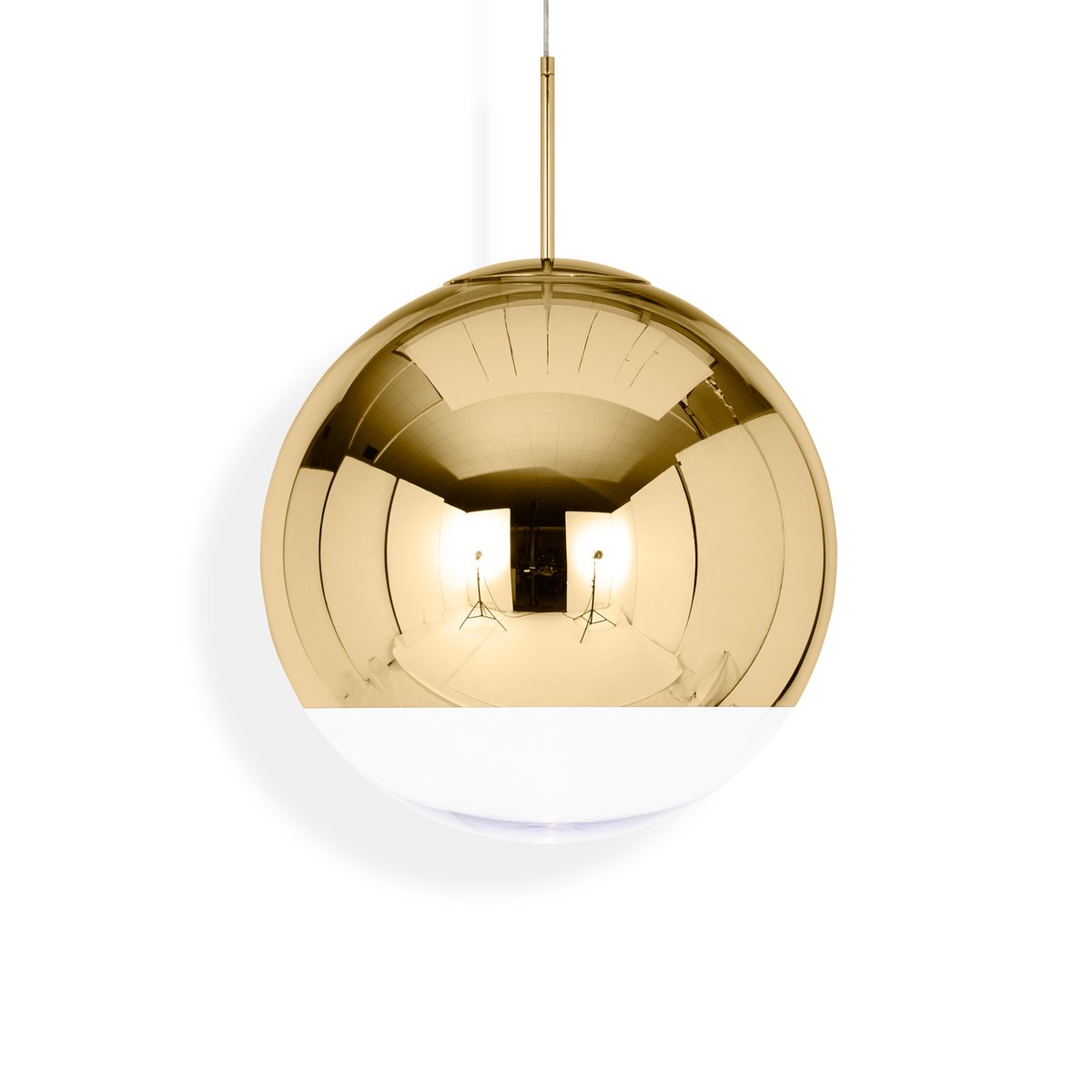 Tom Dixon Mirror Ball -riippuvalaisin LED Ø 50 cm Gold