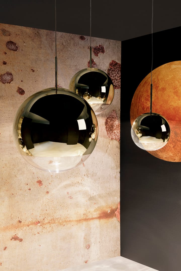 Mirror Ball -riippuvalaisin LED Ø 50 cm, Gold Tom Dixon