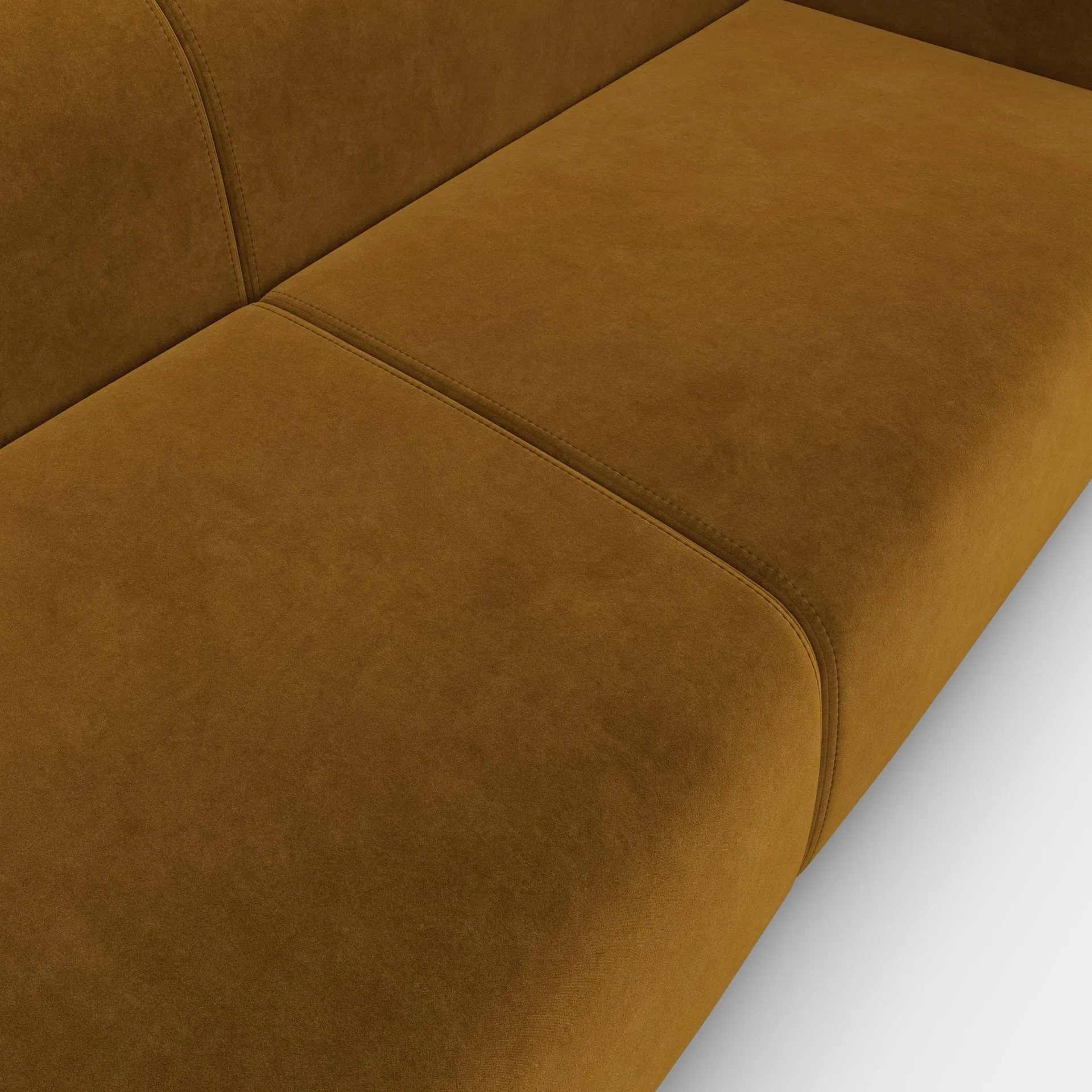 Plump moduulisohva, Gold royal velvet, 3-istuinsohva Tom Dixon