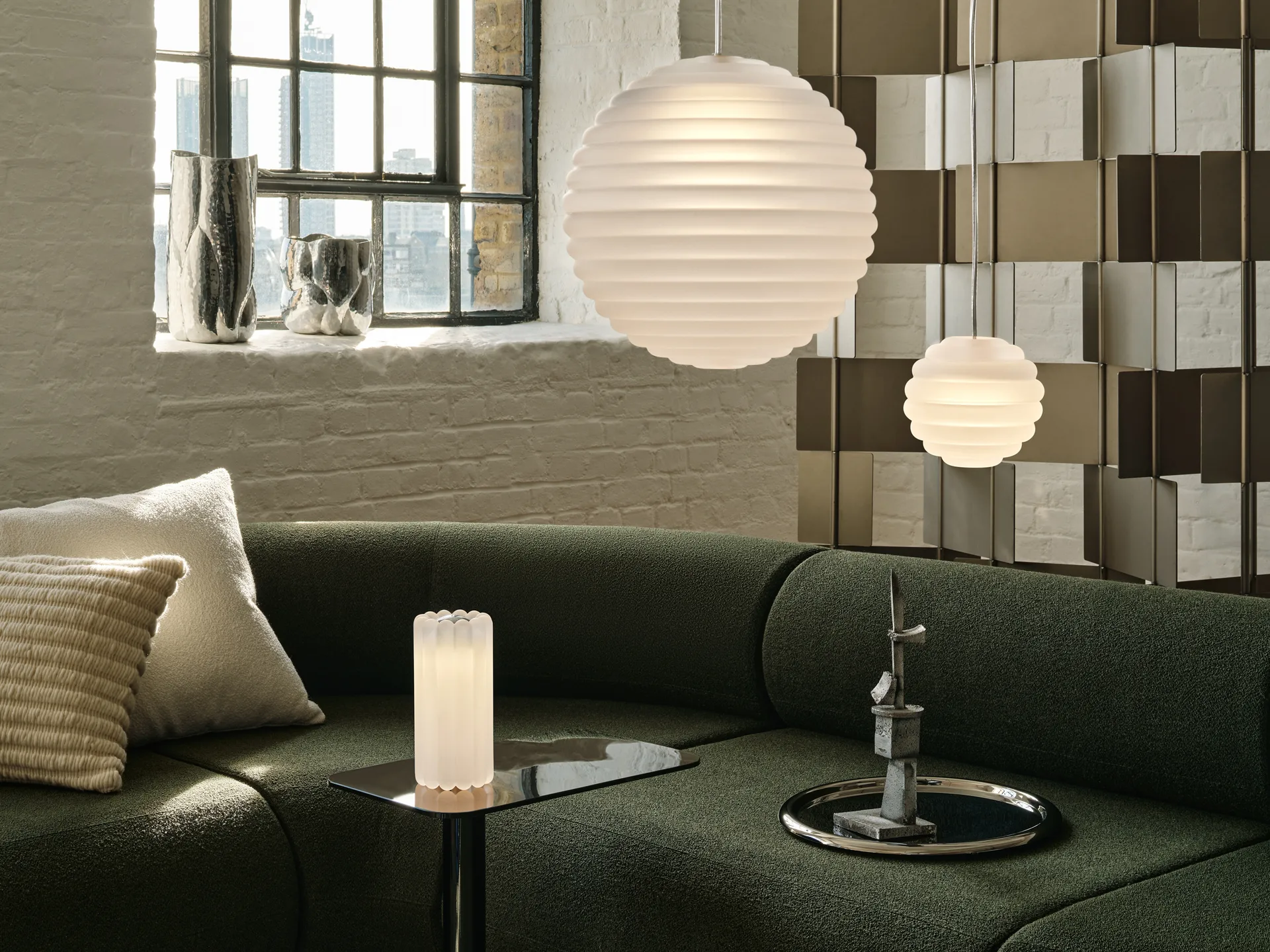 Press Sphere mini riippuvalaisin LED Ø14,5 cm, Frosted  Tom Dixon