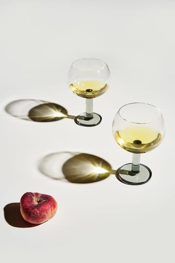 Puck Balloon lasi jalalla 45 cl 2-pack - Clear-smoke - Tom Dixon