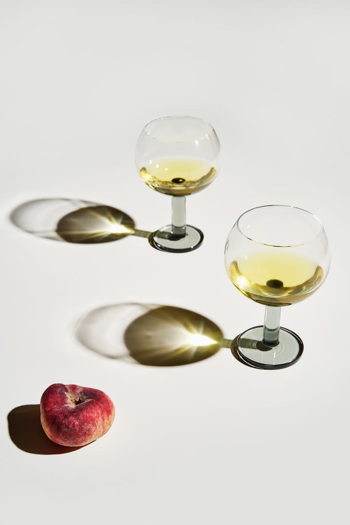 Puck Balloon lasi jalalla 45 cl 2-pack, Clear-smoke Tom Dixon