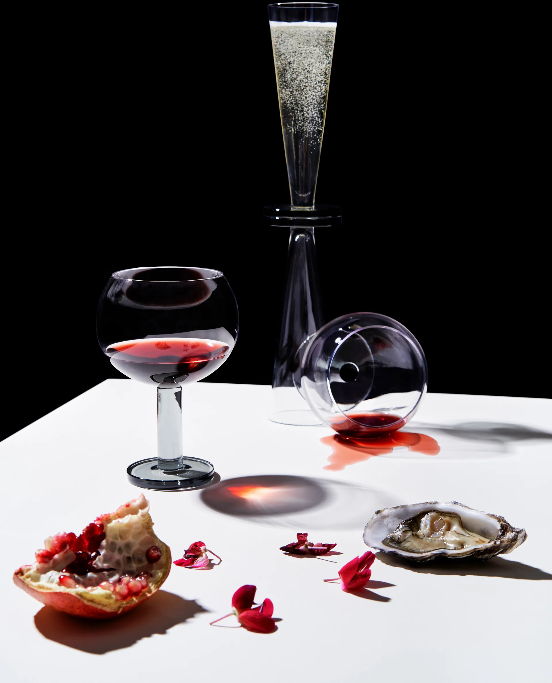 Puck Balloon lasi jalalla 45 cl 2-pack, Clear-smoke Tom Dixon