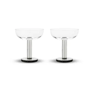 Puck coupe-lasi 17,5 cl 2-pakkaus - Clear - Tom Dixon