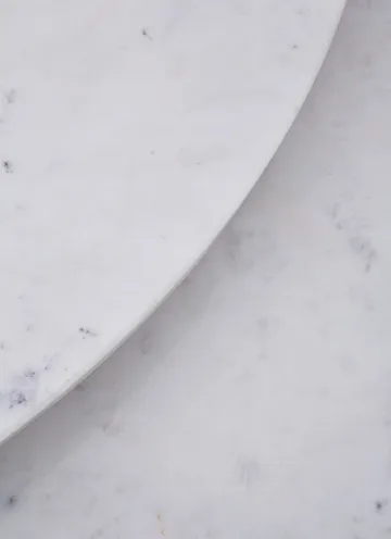 Screw kahvipöytä Ø60 cm - White marble-cast iron - Tom Dixon