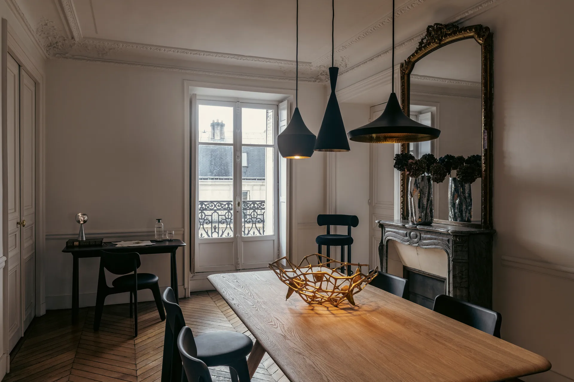 Slab Individual kirjoituspöytä 60x120 cm, Mustaa tammea Tom Dixon