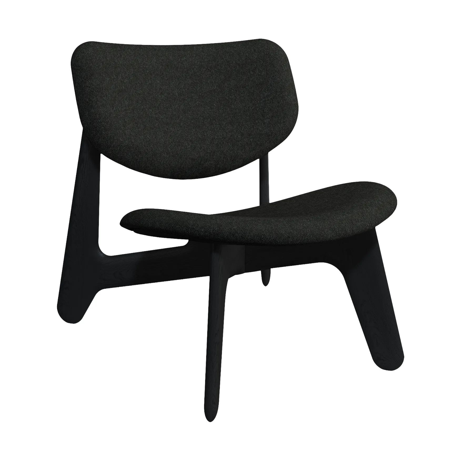 Slab lounge-tuoli verhoiltu istuin, Natural harjattu tammi Hallingdal 0180 CMHR Tom Dixon