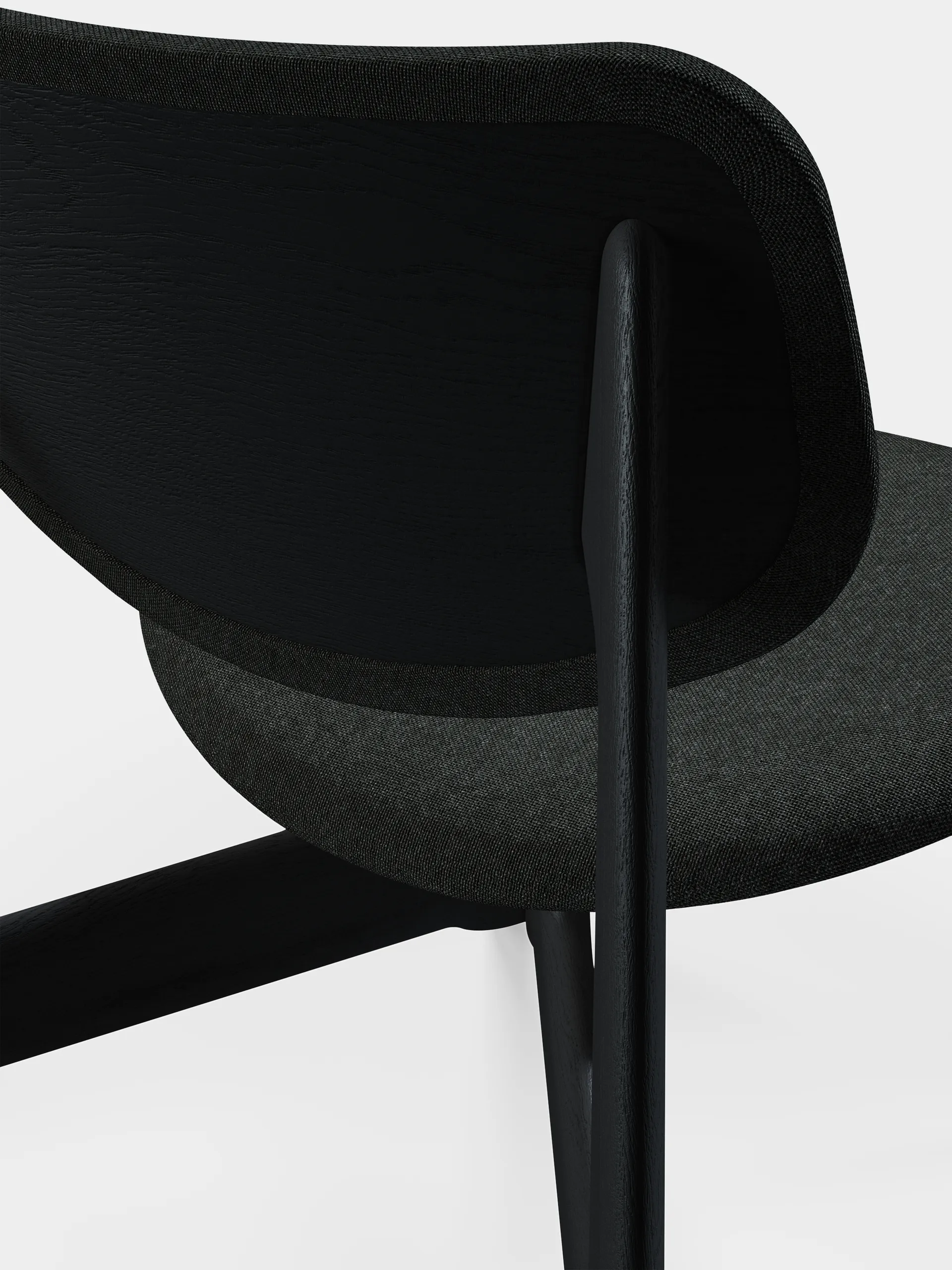 Slab lounge-tuoli verhoiltu istuin, Natural harjattu tammi Hallingdal 0180 CMHR Tom Dixon