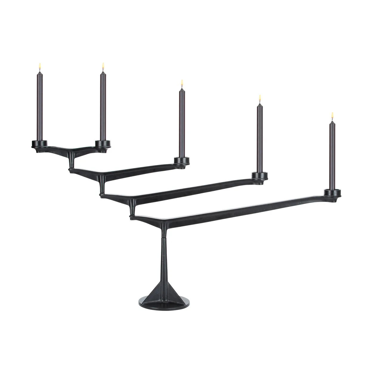 Tom Dixon Spin kynttilänjalka Musta